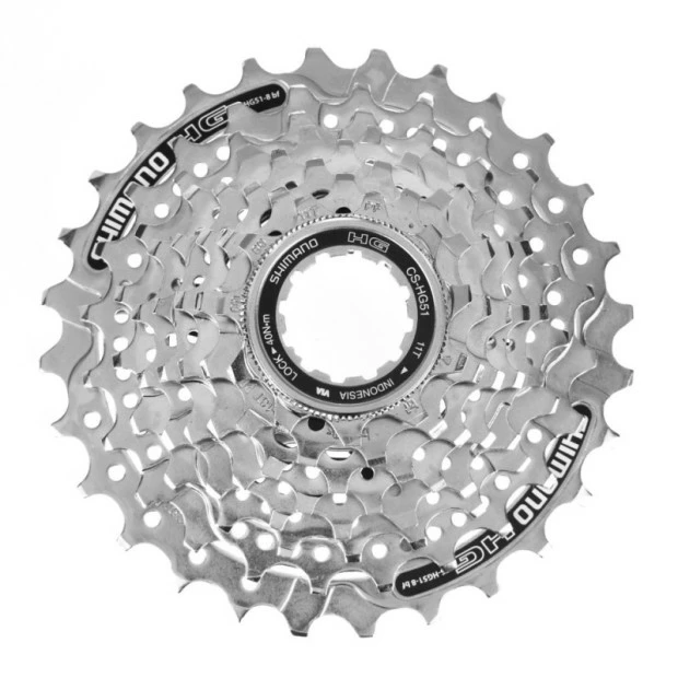 Cassette Shimano Alivio CS-HG51 - 8 Vitesses - 11/28 Dents 1 Cassette Shimano Alivio CS-HG51 - 8 Vitesses - 11/28 Dents