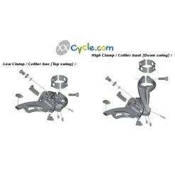 Dérailleur Avant Shimano Deore XT FD-M8000-E - Side Swing -Vélos Complets Soldes Magasin derailleur avant shimano deore xt fd m8000 e side swing 2