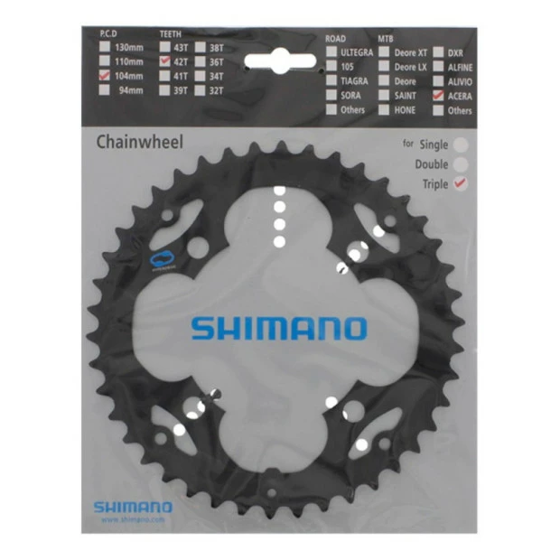 Plateau Shimano Acera FC-M341 - 42 Dents 1 Plateau Shimano Acera FC-M341 - 42 Dents